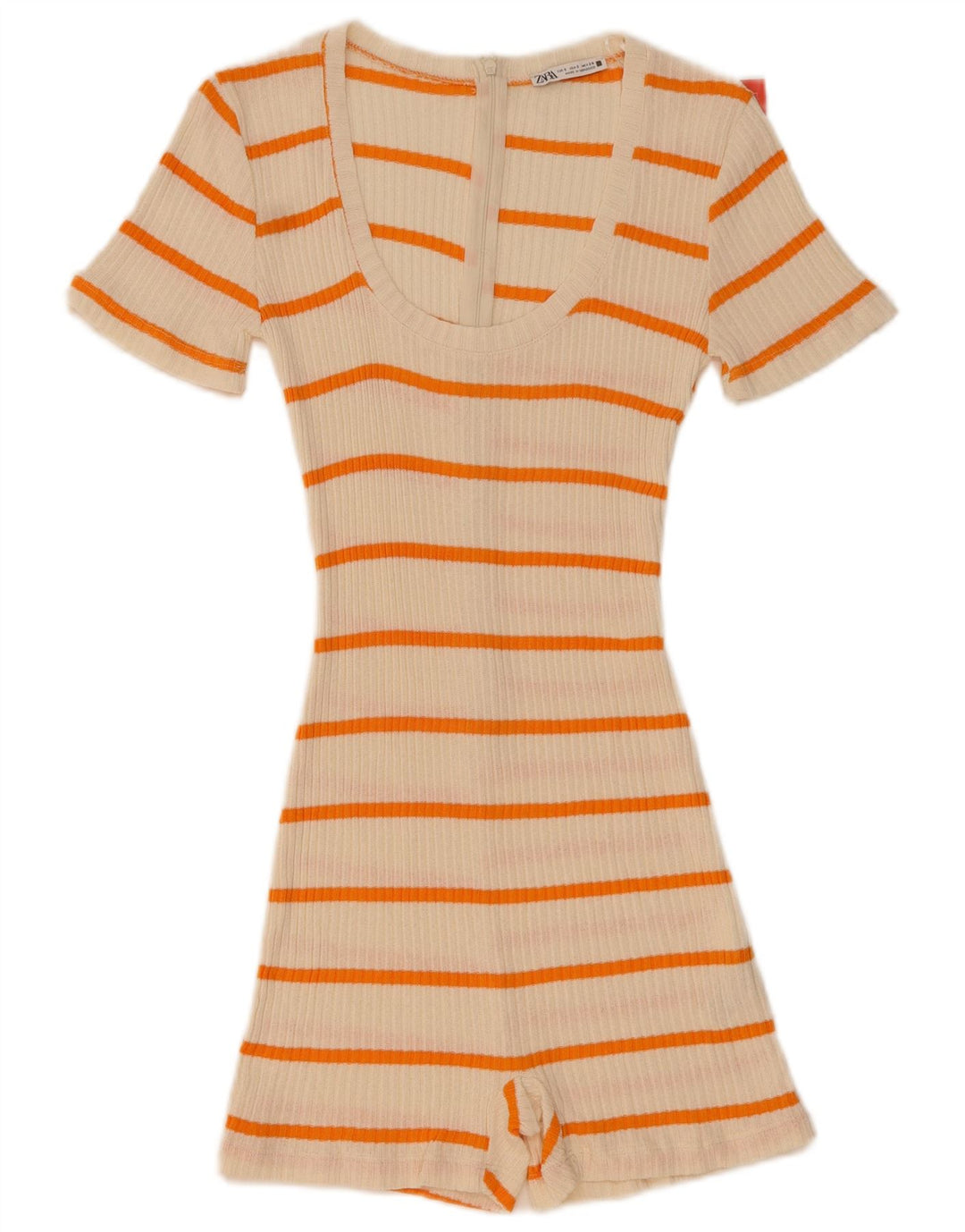 Tutina corta da donna Zara UK 8 piccola a righe bianche