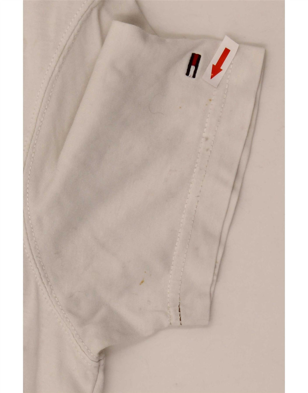 T-shirt grafica da uomo Tommy Hilfiger Top grande in cotone bianco