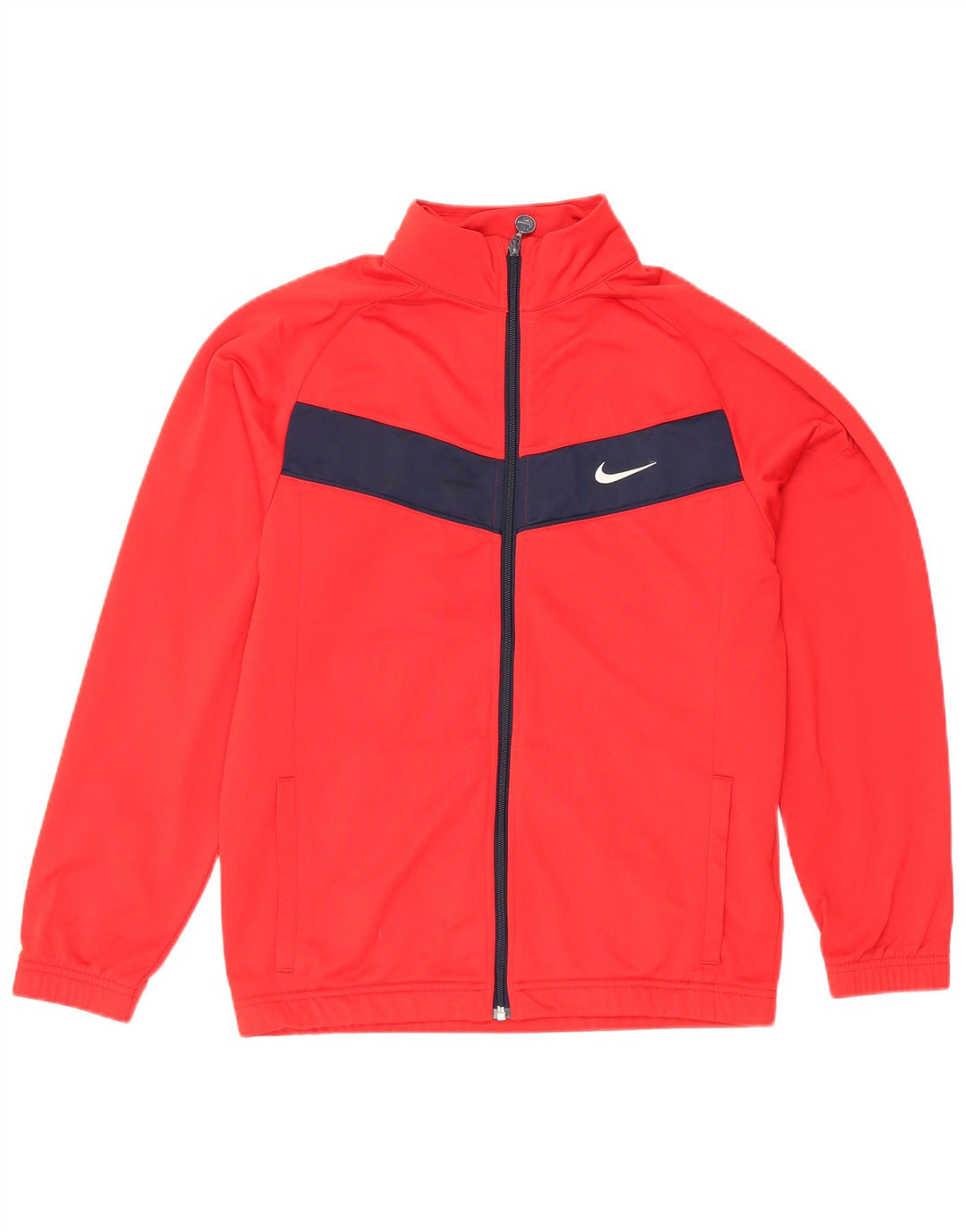 Giacca da tuta Nike da ragazzo, 13-14 anni, XL, in poliestere color block rosso