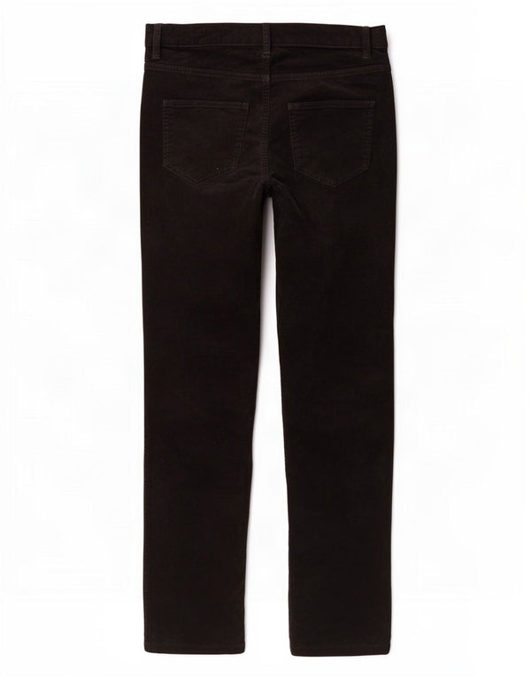 Pantaloni slim in velluto a coste da donna Marks & Spencer UK 16 Large W36 L28 Neri
