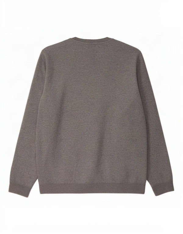 Felpa da uomo Nike Maglione grande in cotone chiazzato grigio