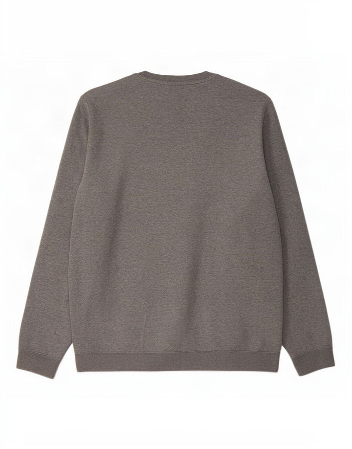 Felpa da uomo Nike Maglione grande in cotone chiazzato grigio