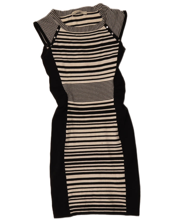Abito tubino da donna Karen Millen taglia 1 XS cotone a righe nere