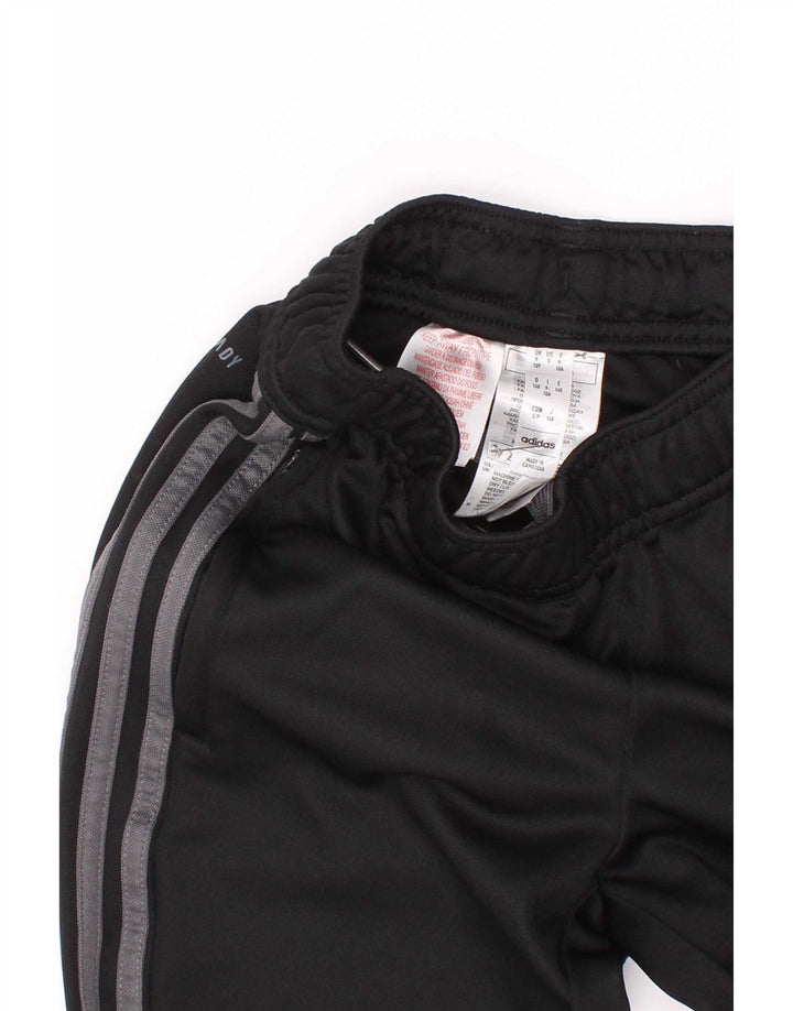 Pantaloni della tuta Adidas Aeroready da ragazzo 9-10 anni in poliestere nero