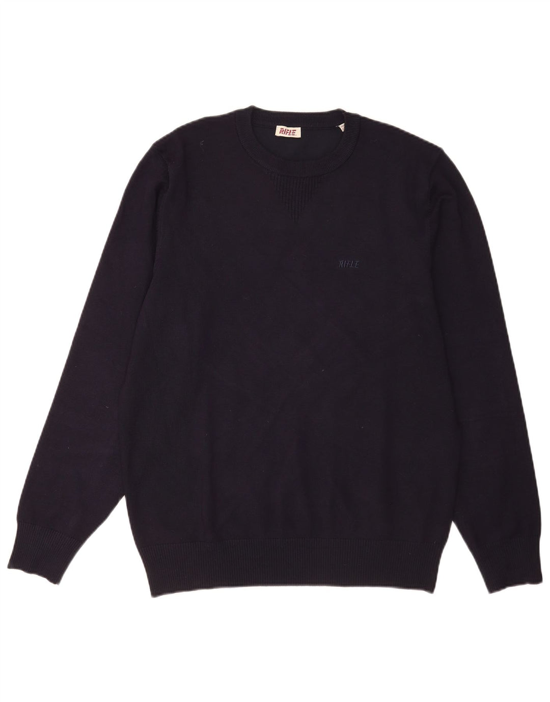 Maglione da uomo girocollo Rifle 2XL in viscosa blu navy