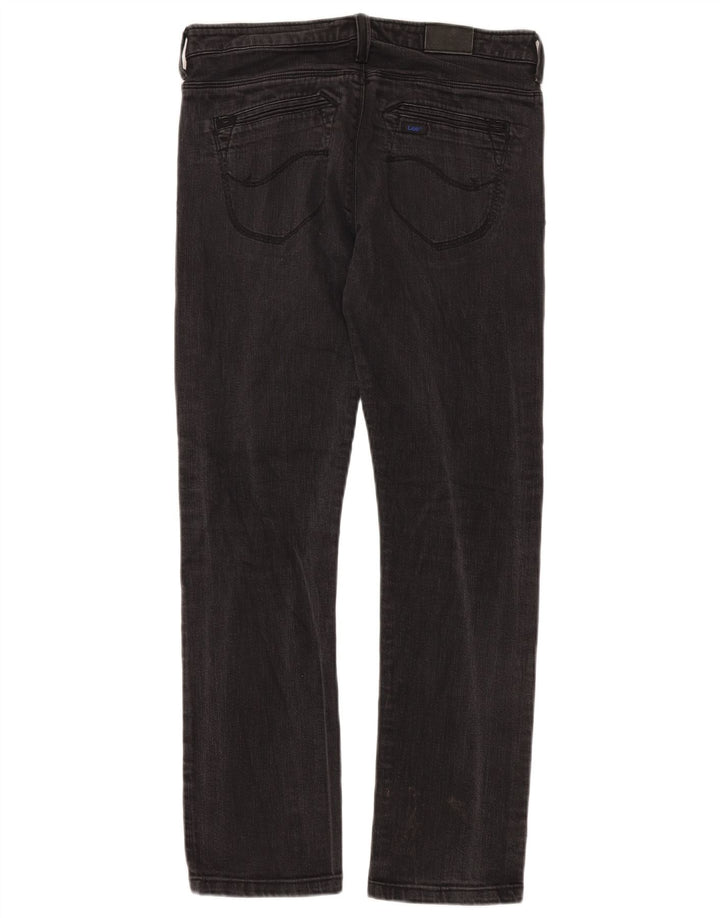 Jeans dritti da donna Lee W29 L30 cotone nero