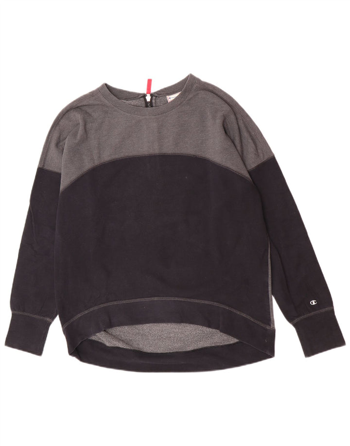 Felpa da donna Champion Jumper UK 16 Large Black Colourblock