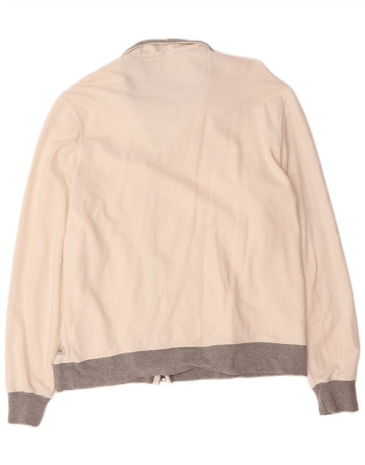 Giacca da tuta grafica da uomo Slam 2XL cotone color block bianco