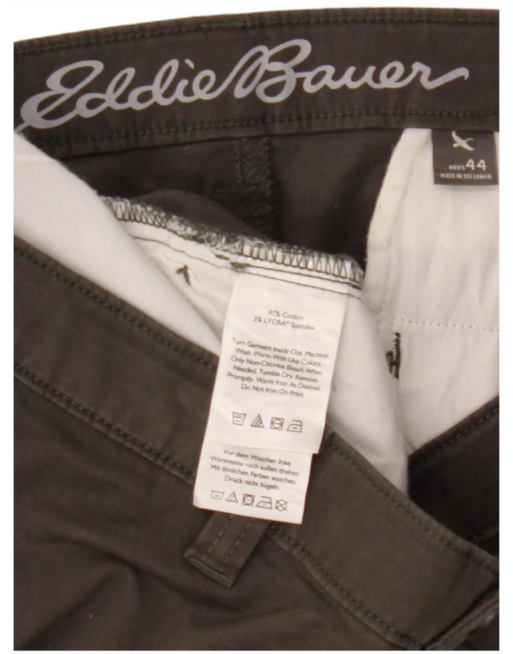 EDDIE BAUER Mens Chino Shorts W44 2XL  Grey Cotton