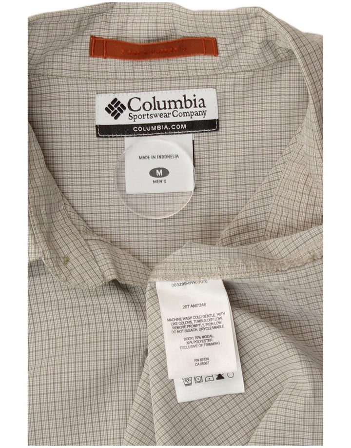 Camicia da uomo Columbia in modal a quadri grigio medio