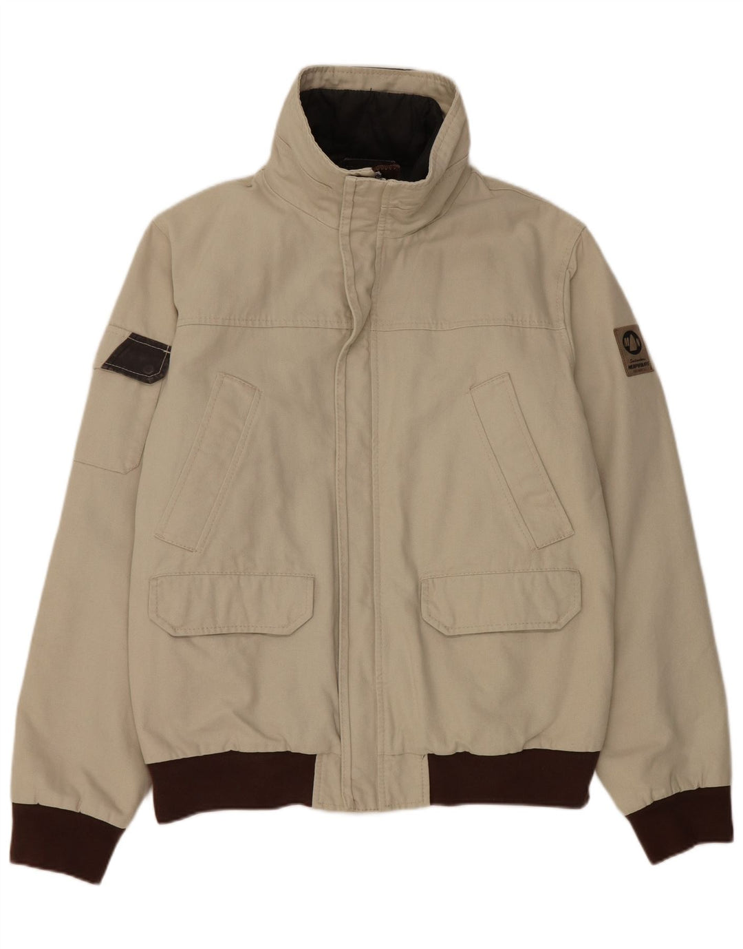 Bomber da uomo Murphy & Nye Sailmakers UK 42 XL Cotone color block grigio