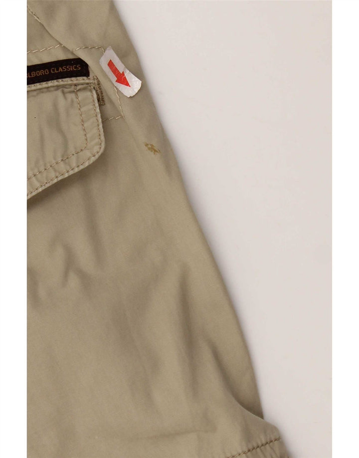 Pantaloncini cargo da uomo Marlboro Classics W34 Large in cotone kaki