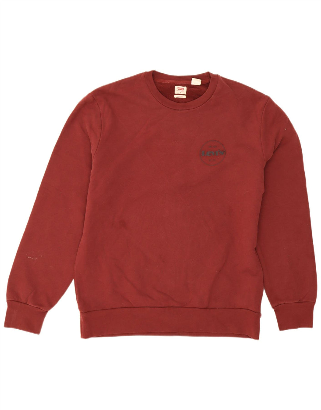 Felpa da uomo Levi's in cotone bordeaux medio