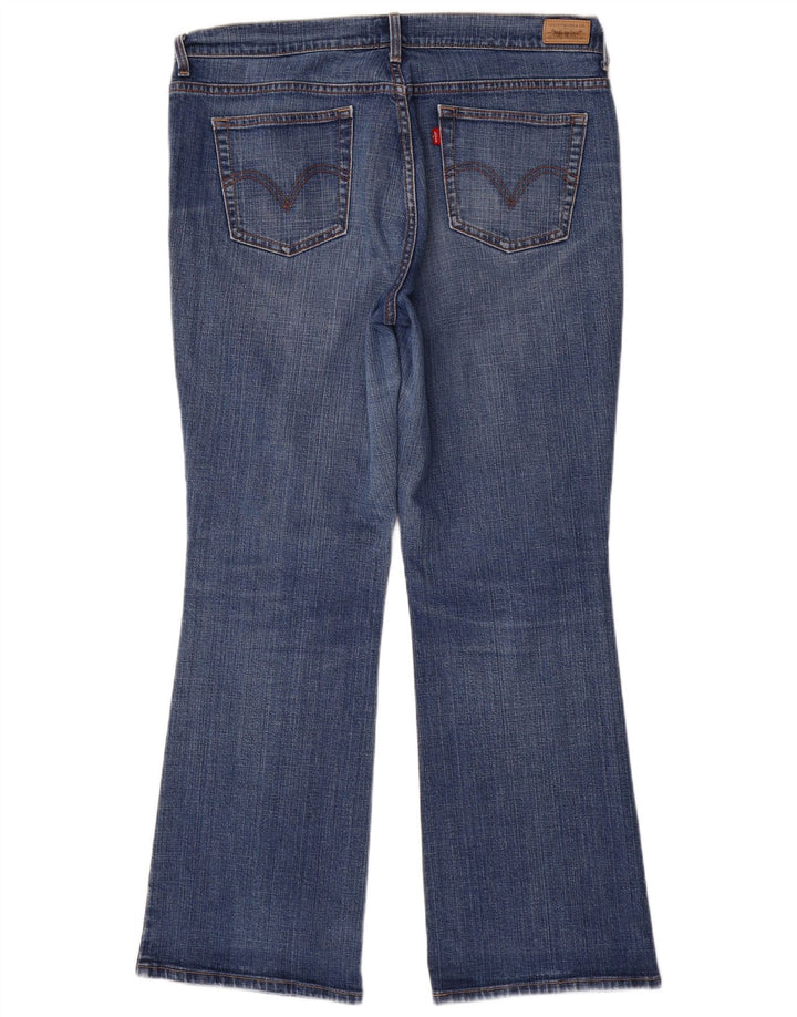 LEVI'S Jeans 515 Bootcut da Donna US 16 2XL W36 L31 Cotone Blu