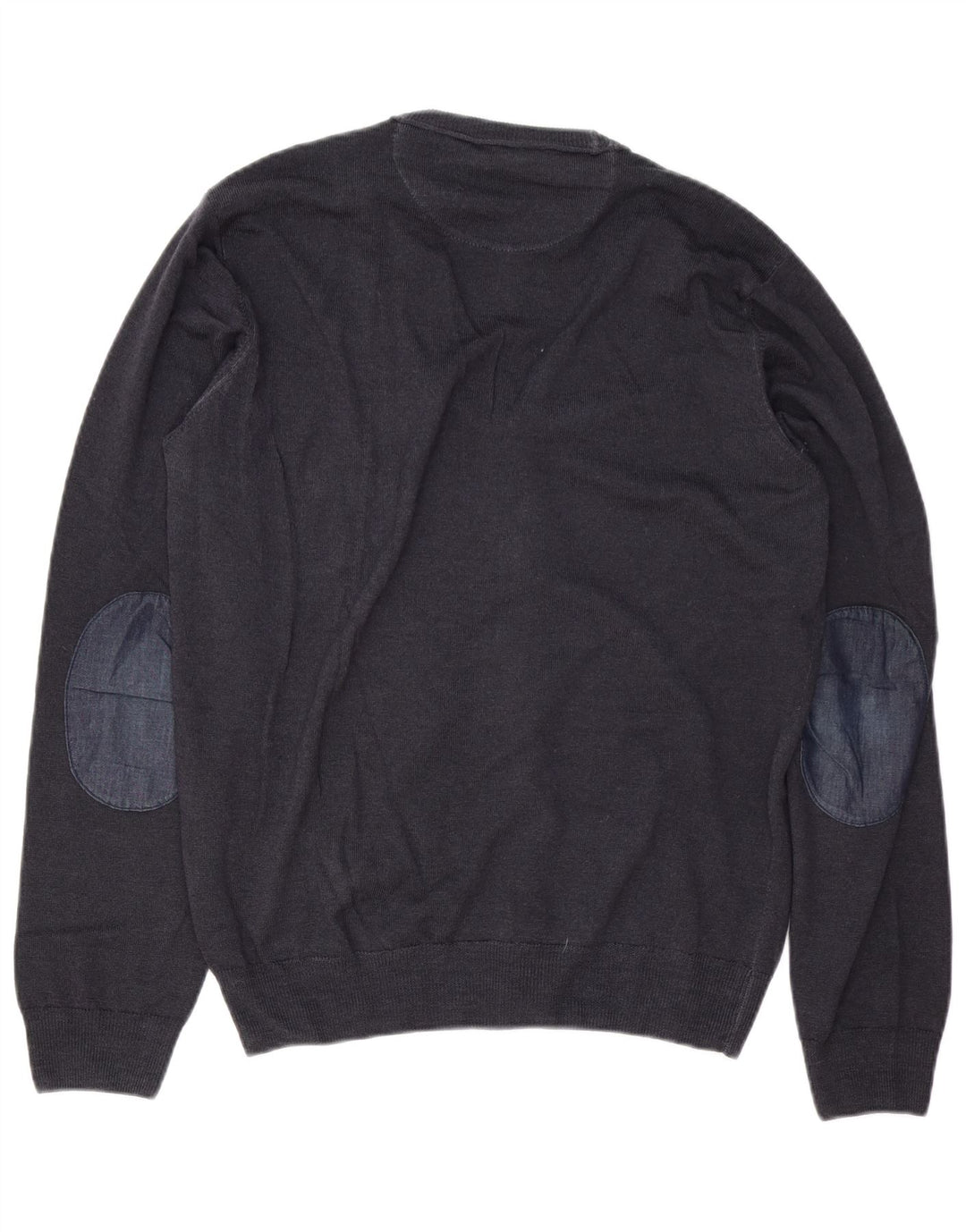 Maglione Cardigan Uomo Trussardi Jeans Medio Blu Navy Lana