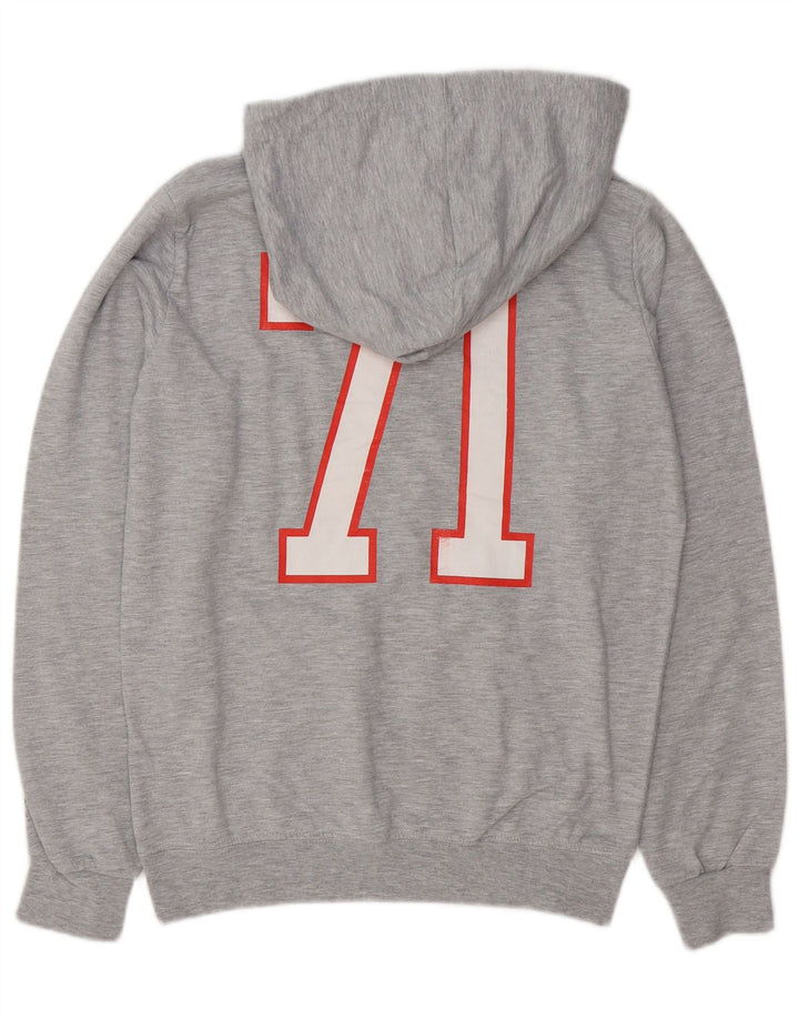 Maglione con cappuccio grafico da uomo Starter in cotone grigio medio