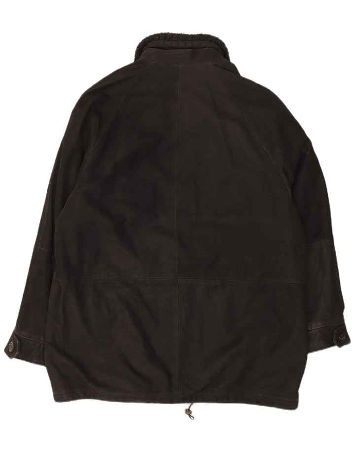 CONBIPEL Cappotto in Pelle Uomo IT 54 XL Pelle Nera