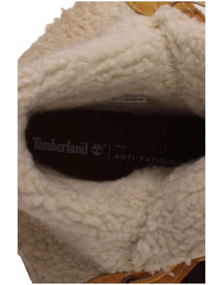 Stivali stile shearling in pelle da donna Timberland taglia UK 5.5 Pelle marrone