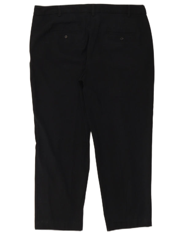 Pantaloni chino dritti da donna Marks & Spencer UK 14 Large W36 L26 neri