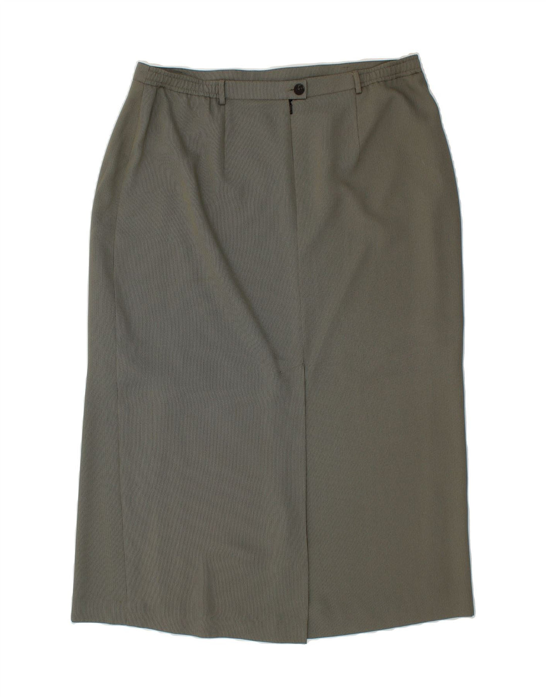 VINTAGE Womens Pencil Skirt UK 22 3XL W38 Grey Polyester Vintage Vintage and Second-Hand Vintage from Messina Hembry 