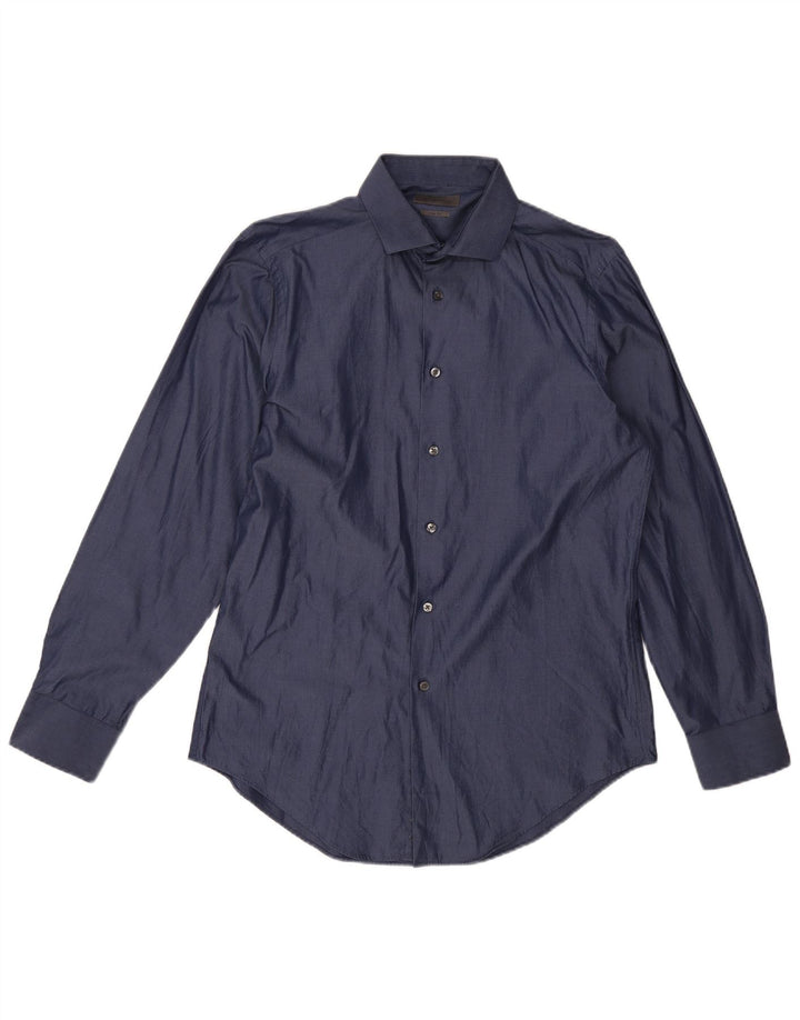 Camicia slim fit da uomo Calvin Klein grande blu navy