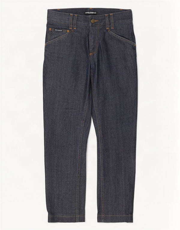 Jeans slim da donna Dolce & Gabbana IT 46 Large W30 L29 Cotone blu navy