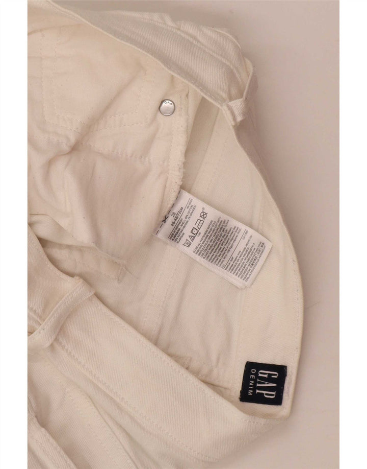 Jeans dritti da donna Gap W28 L27 cotone bianco