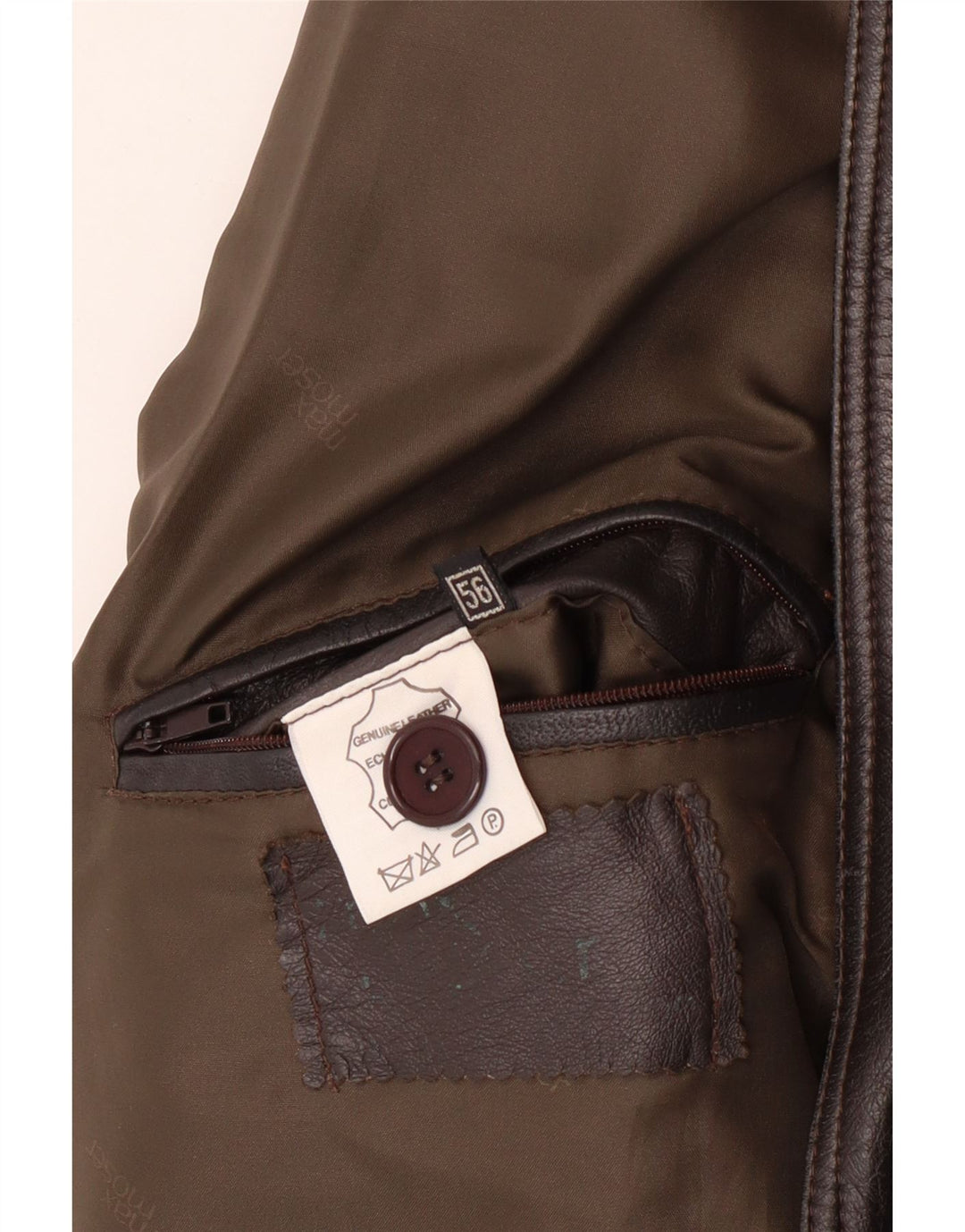 Cappotto in pelle da uomo MAX MOSER IT 56 3XL Pelle marrone