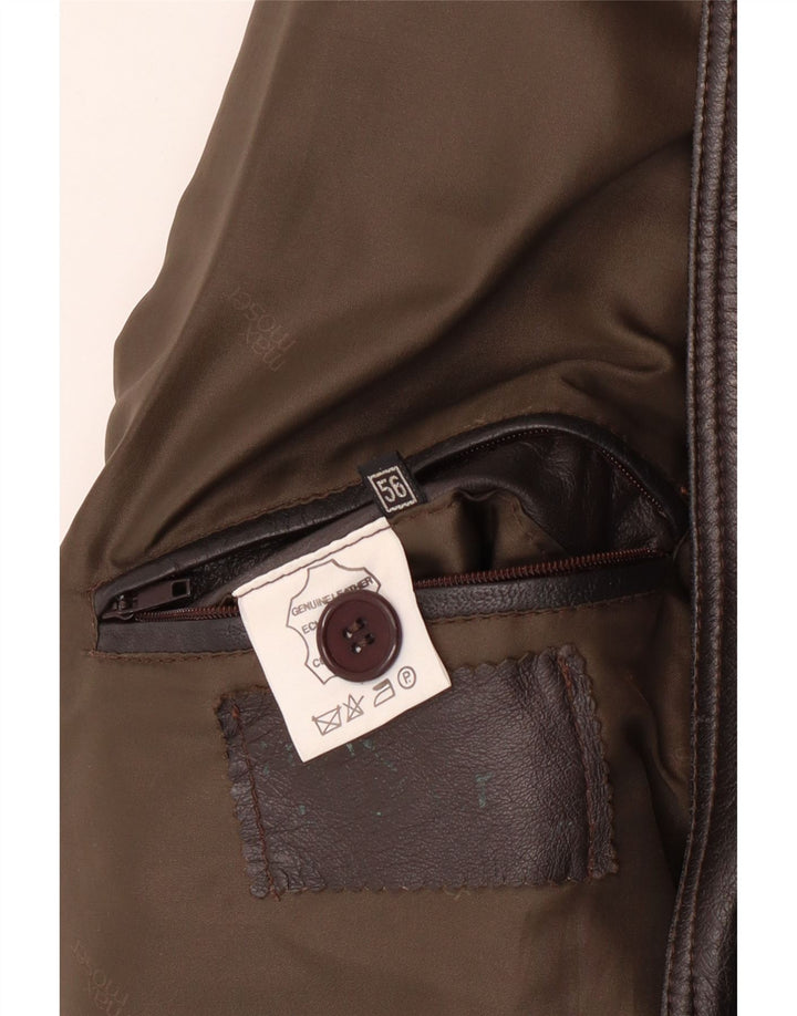 Cappotto in pelle da uomo MAX MOSER IT 56 3XL Pelle marrone