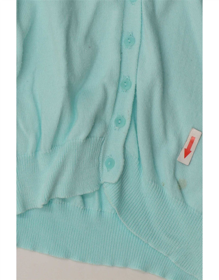 Maglione cardigan da donna Gap UK 10 piccolo cotone turchese