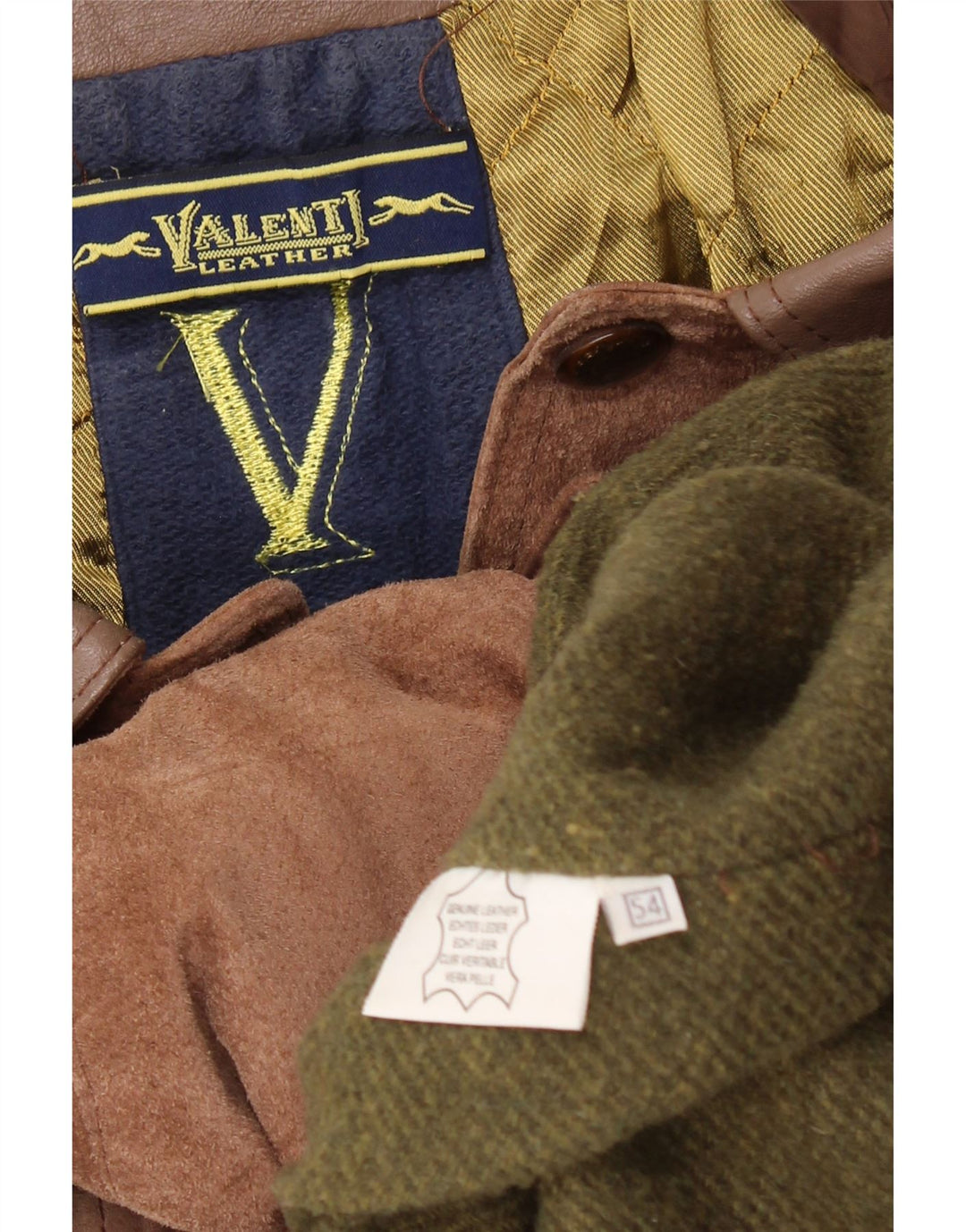 VALENT Giacca scamosciata da uomo EU 54 2XL Pelle marrone