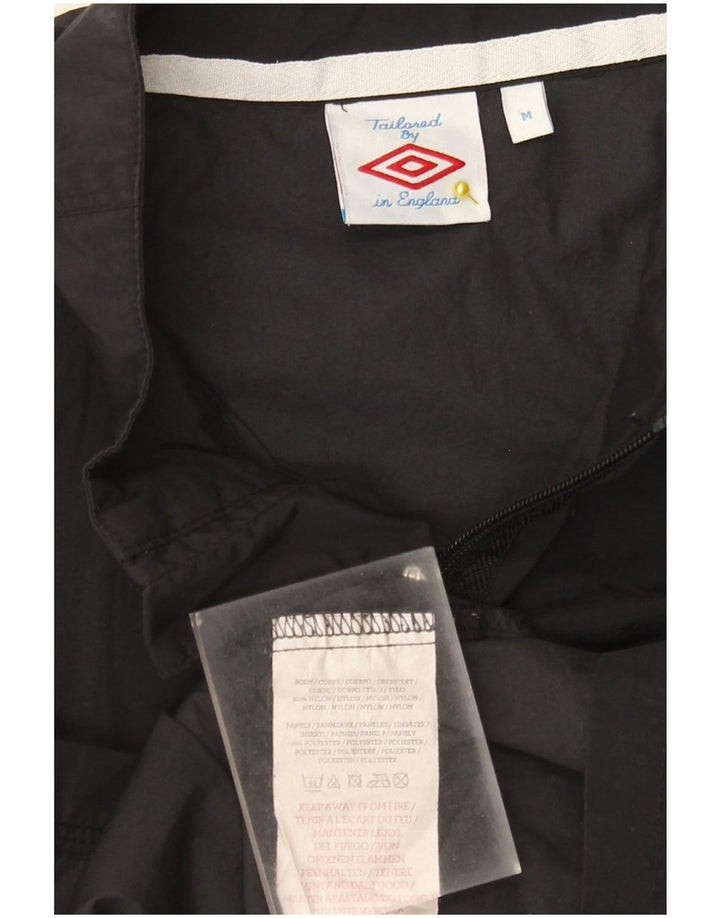 Giacca antipioggia grafica da donna Umbro UK 14 nylon nero medio