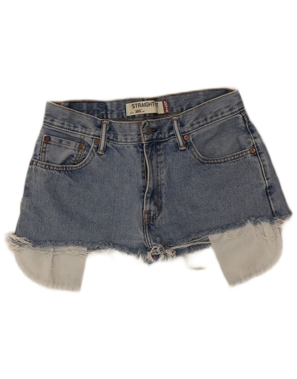 Pantaloncini Levi's da donna 505 in denim invecchiato W29 cotone blu medio