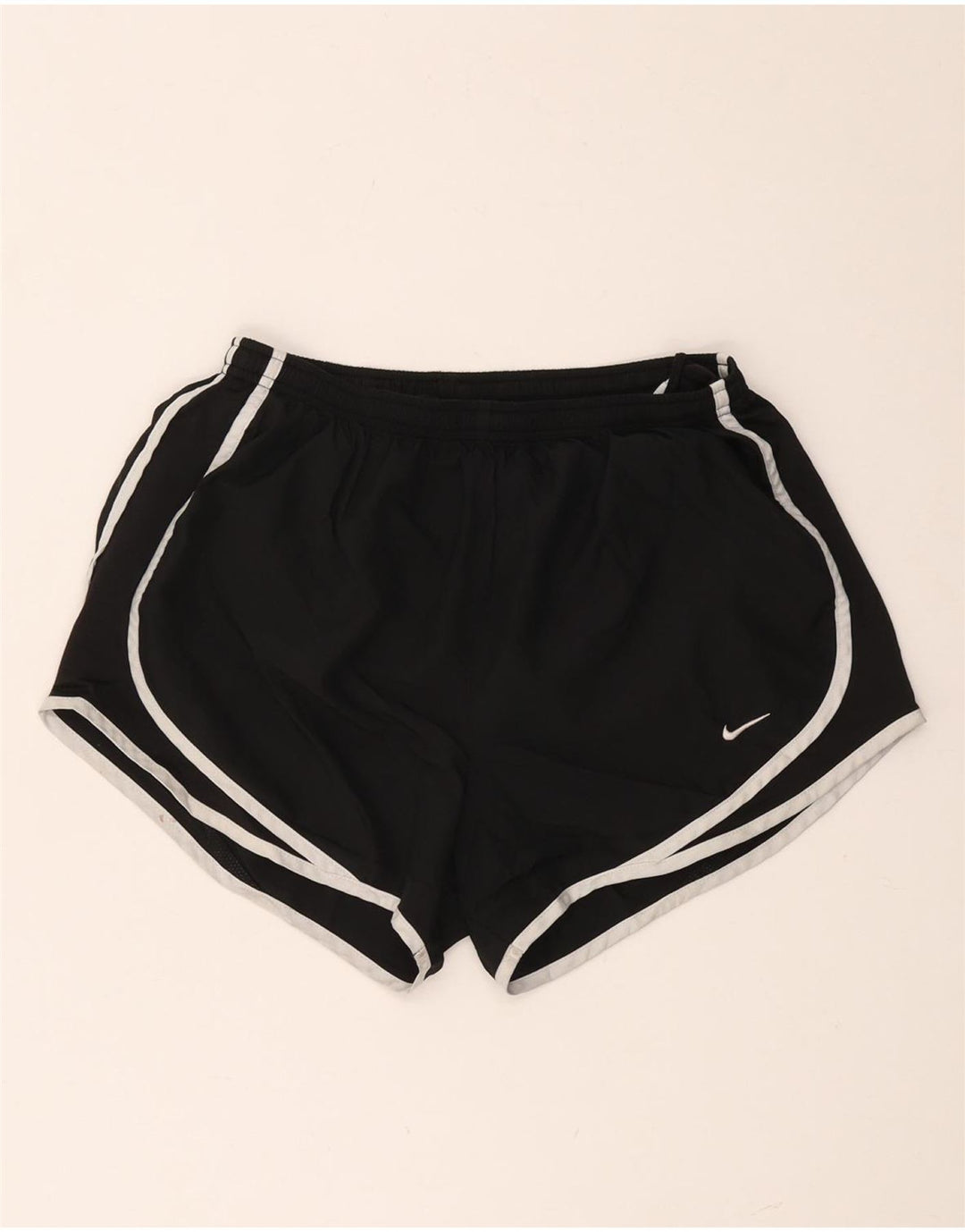 Pantaloncini sportivi NIKE Dri Fit da donna UK 14 medio nero poliestere