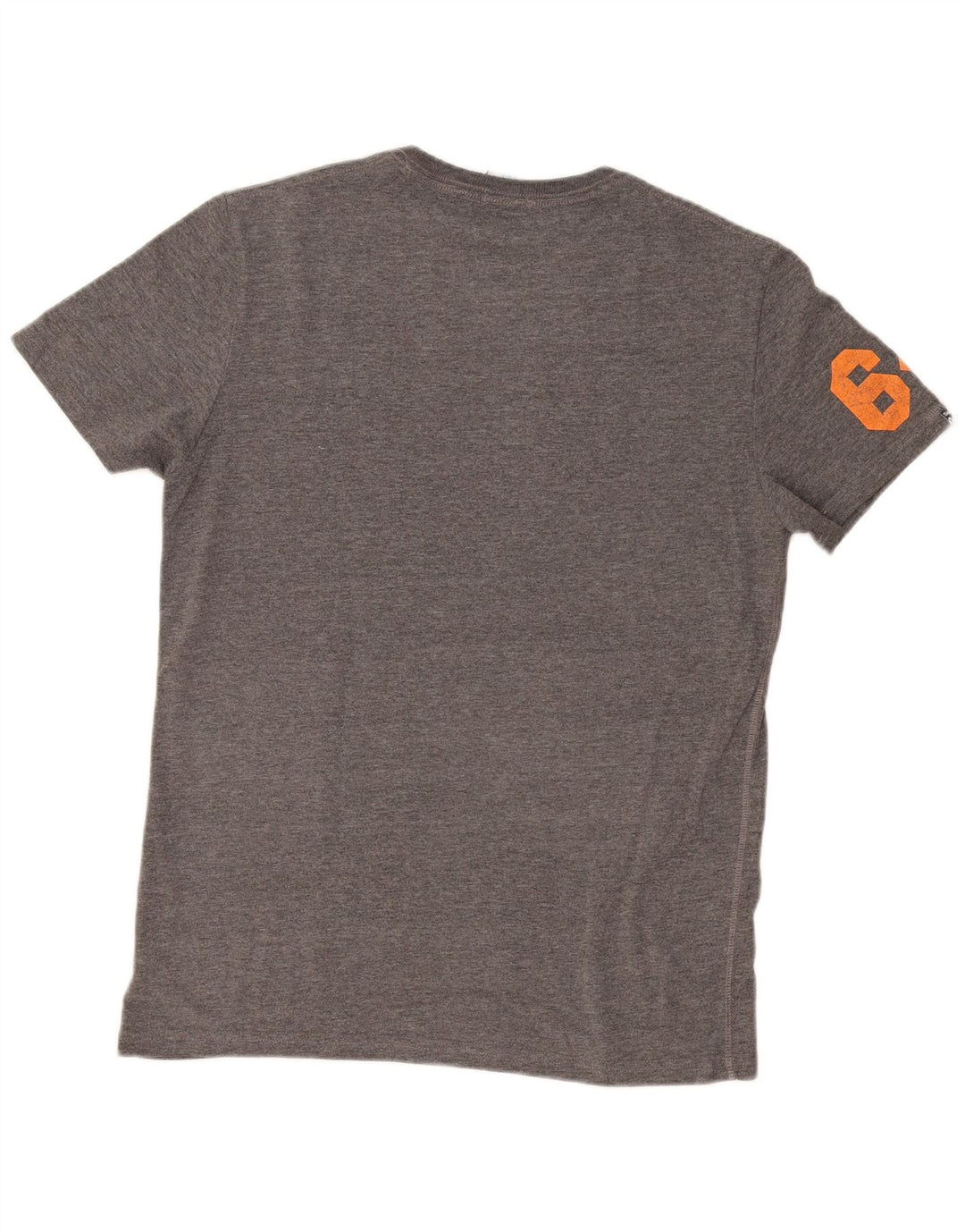 T-shirt grafica da uomo Superdry Top grande in cotone grigio