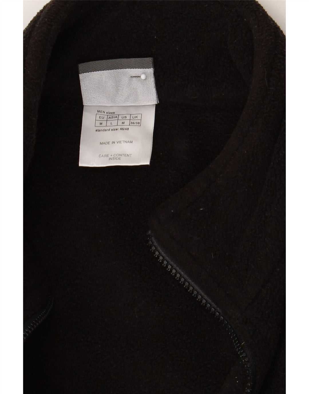 JACK WOLFSKIN Mens Fleece Jacket UK 36/38 Medium Black Polyester Vintage Jack Wolfskin and Second-Hand Jack Wolfskin from Messina Hembry 