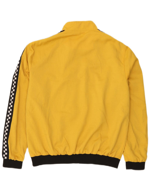 Giubbotto bomber grafico da donna Zara UK 40 grande poliestere color block giallo