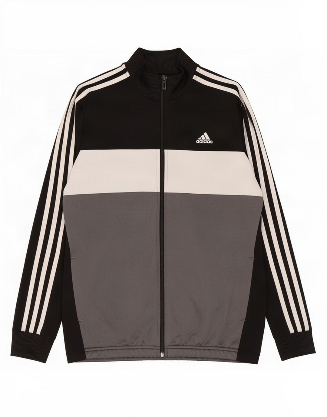 Giacca da tuta da ragazzo Adidas 13-14 anni in poliestere color block nero