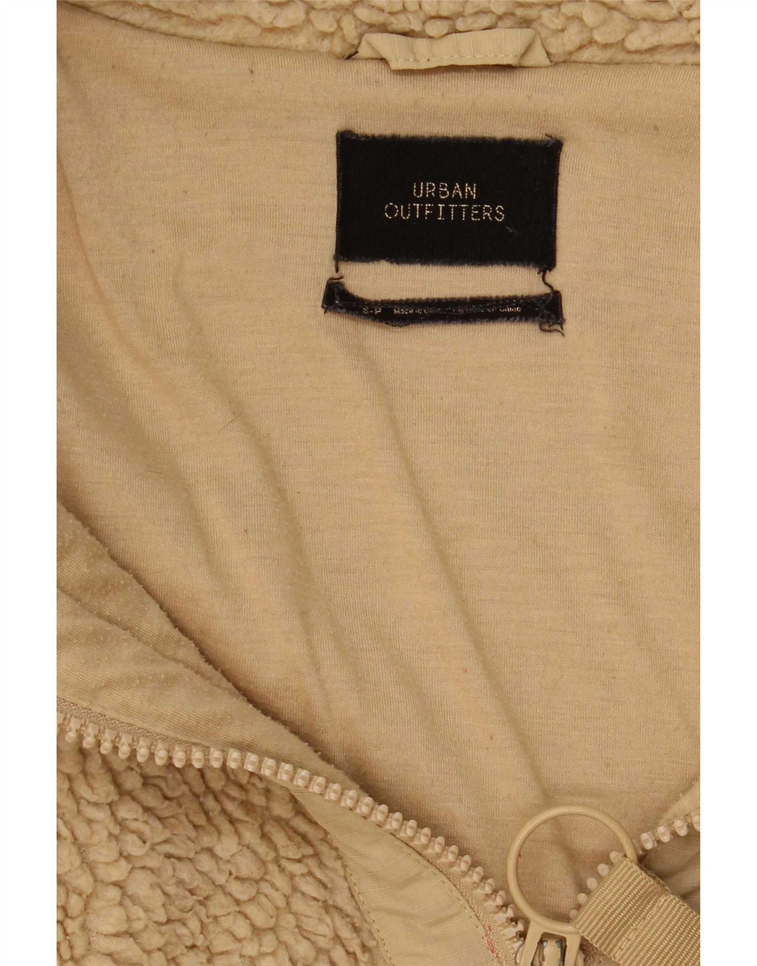 Giacca in pile da uomo Urban Outfitters UK 36 Small Beige Poliestere