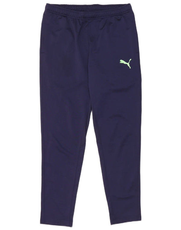 Puma Mens Tracksuit Trousers Large Navy Blue Polyester