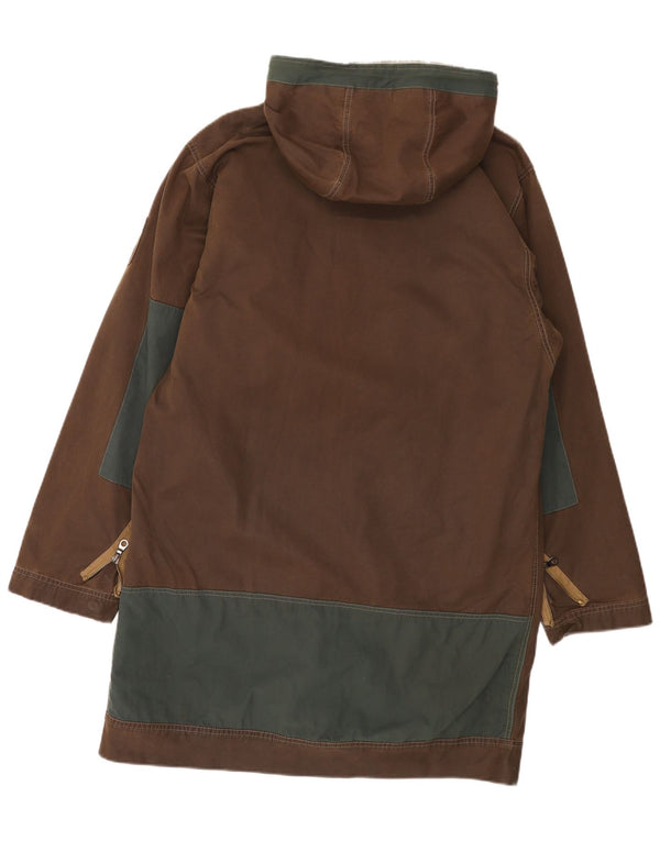 Giacca a vento con cappuccio da uomo Murphy & Nye UK 40 Large Marrone Colorblock