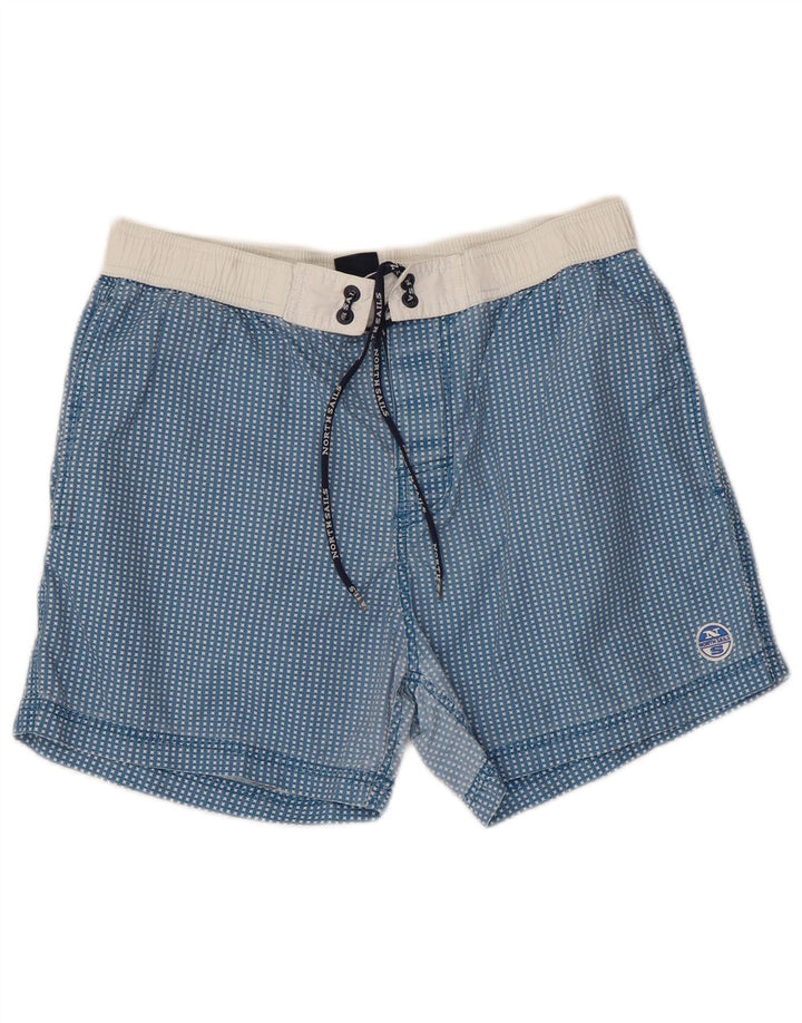 Pantaloncini Mare North Sails Bambino 15-16 Anni Cotone Maculato Blu