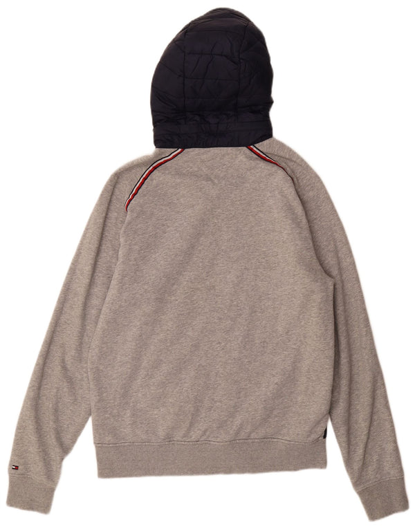 Tommy Hilfiger Giacca da uomo con vestibilità vintage con cappuccio, giacca grande, blu navy