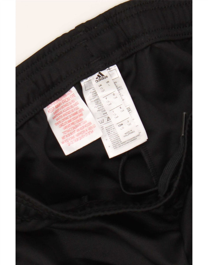 Pantaloni della tuta Adidas Aeroready da ragazzo 13-14 anni in poliestere nero