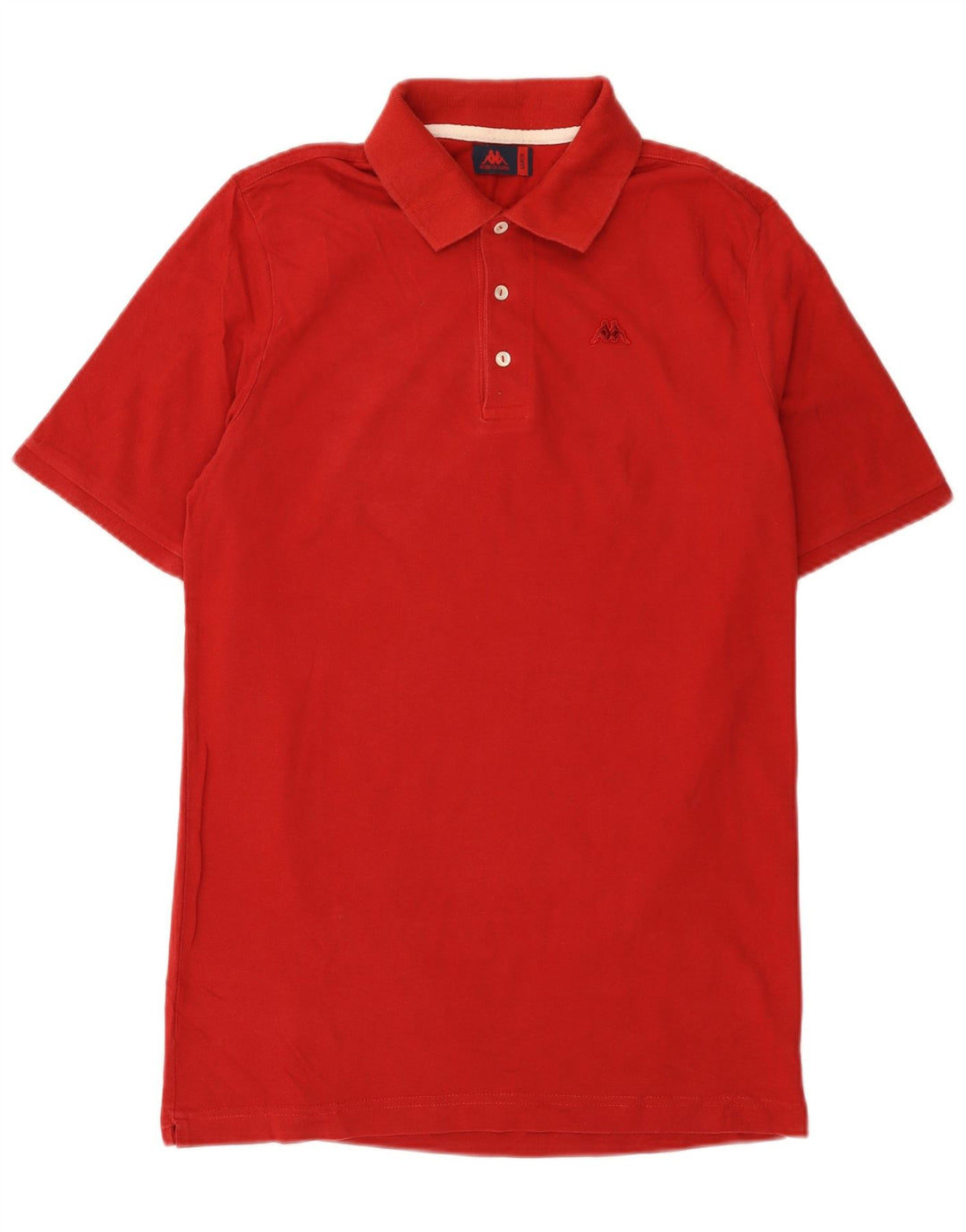 Polo Kappa Uomo Large Rossa In Cotone
