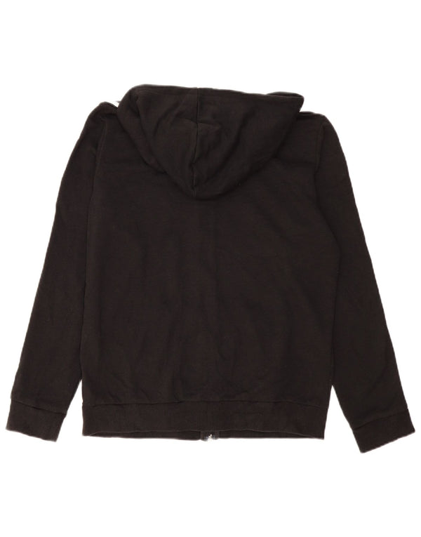 Maglione con cappuccio e zip da donna Adidas UK 12/14 Cotone nero medio