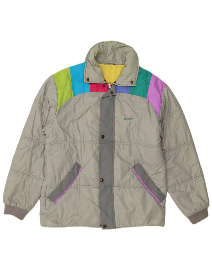 Giubbotto Imbottito Uomo Bailo IT 50 Large Grigio Colourblock Poliammide