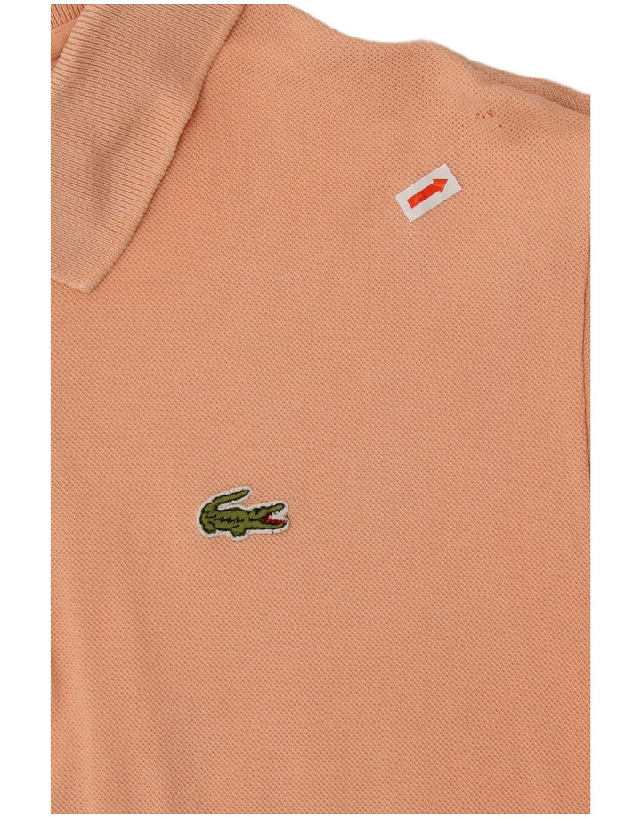 Polo da uomo LACOSTE taglia 5 grande in cotone arancione
