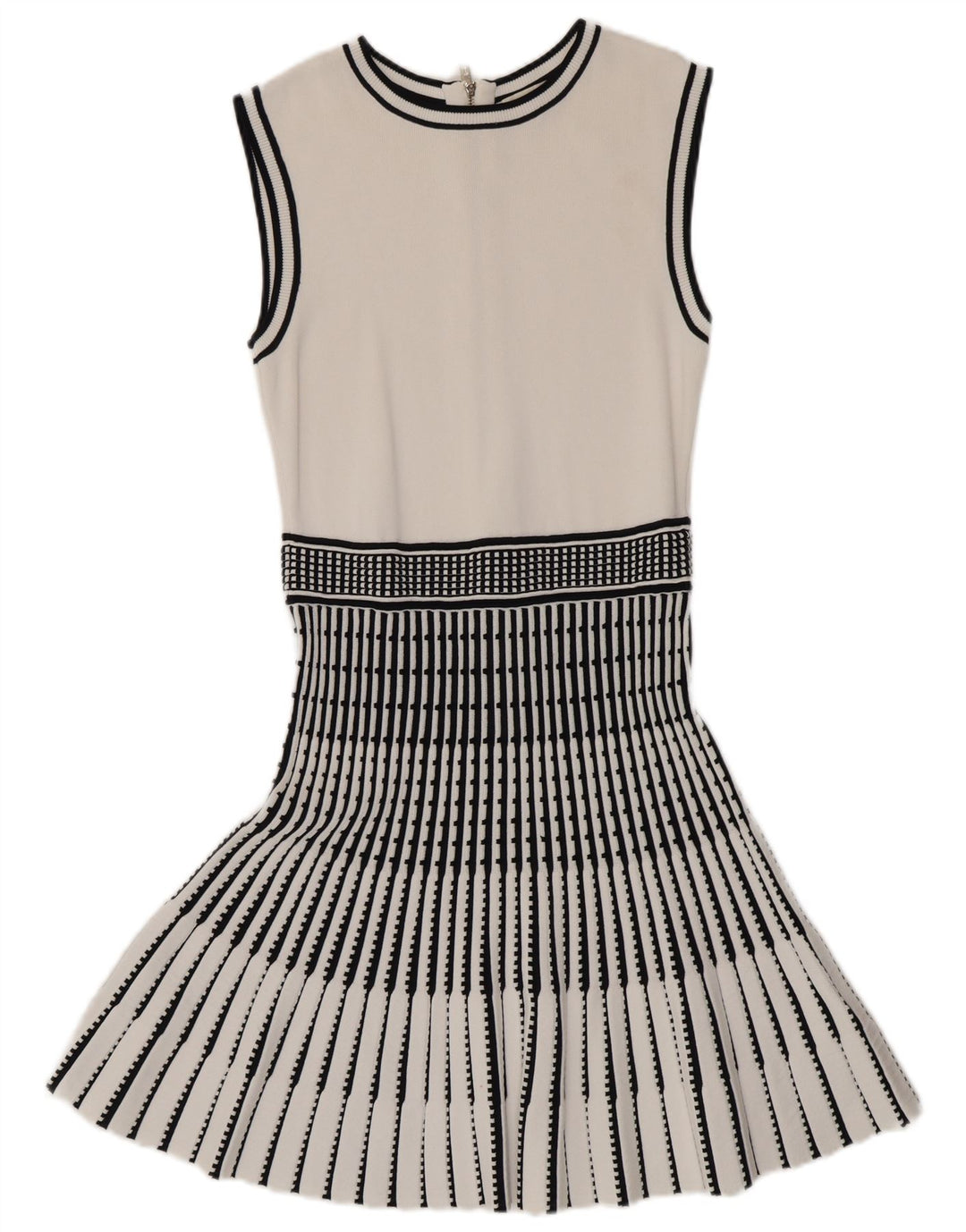 Abito a sirena senza maniche da donna Ted Baker taglia 2 piccolo a righe bianche
