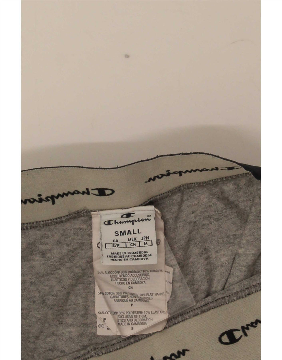 Leggings grafici da donna Champion UK 8 Small Cotone color block grigio
